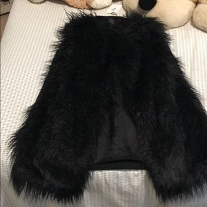 NEW with TAGS theory fur long blazer!